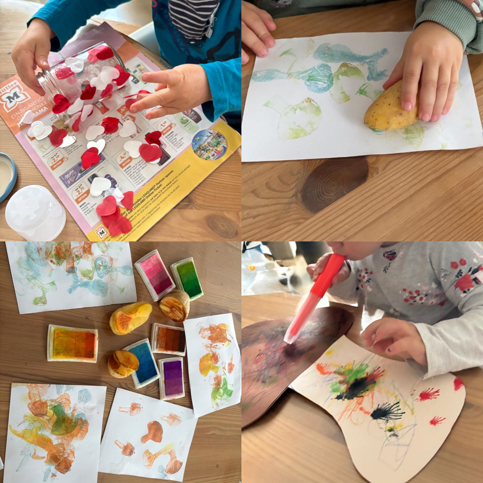 Kinder beim Basteln