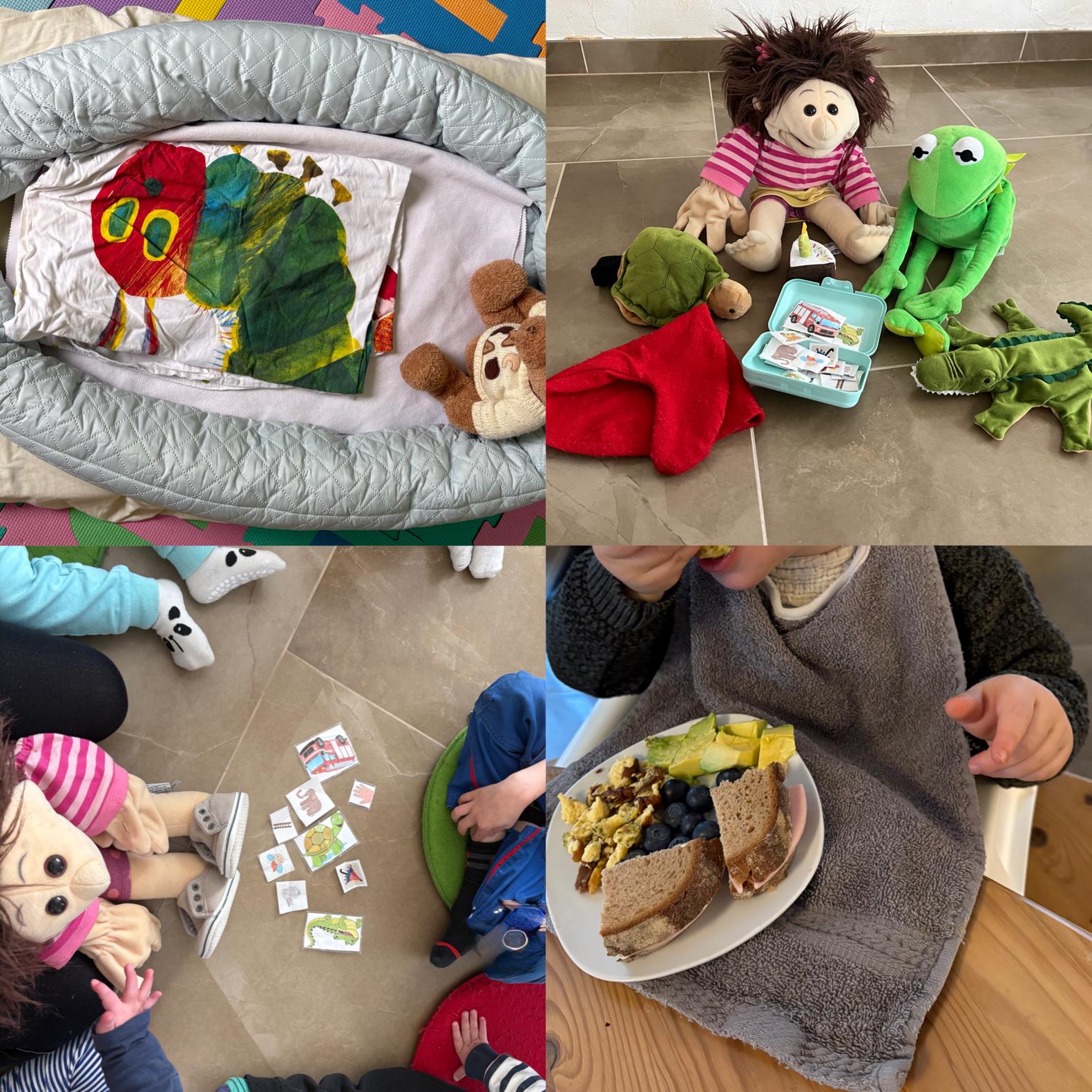 Spielzeug und Essen